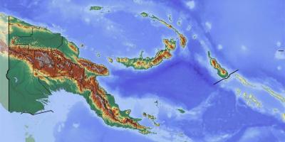 Papua Nova Gvineja topografskih karti