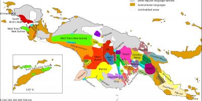 Karta Papua Nova Gvineja jezik 