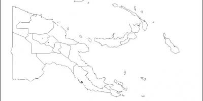 Karta Papua Nova Gvineja kartica outline