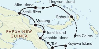 Karta rabaul Papua Nova Gvineja