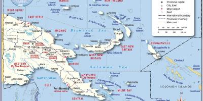 Karta tari Papua Nova Gvineja 