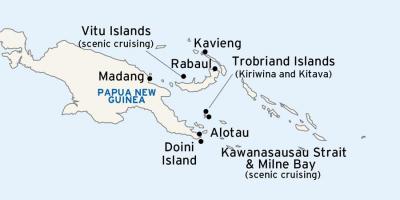 Karta алотау Papua Nova Gvineja
